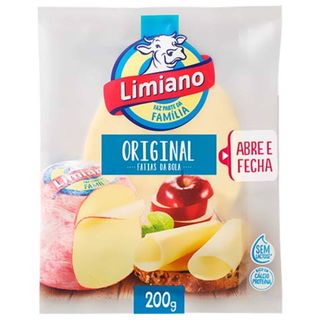 Queijo Flamengo sem Lactose Fatiado Limiano (emb. 200 gr)