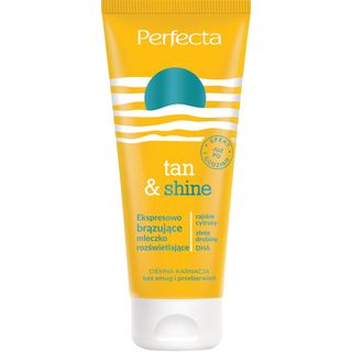 Perfecta Tan&Shine Expresowo brązujące mleczko rozświetlające