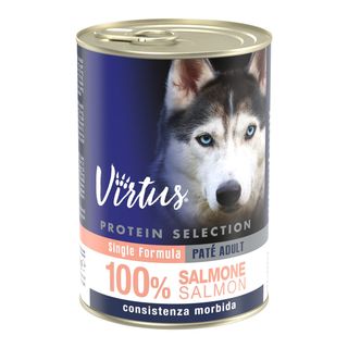 Virtus protein selection adult lattina 400g salmone