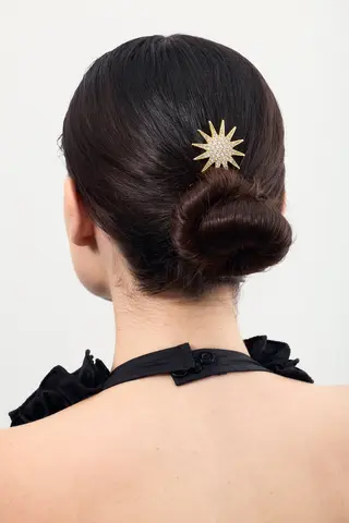 Peineta Estrella Maxi Dorado