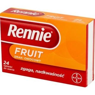 Rennie Fruit 680 mg + 80 mg 24 tabletek