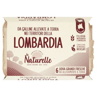 Naturelle Uova Regionali Lombardia Allevate A Terra x6 L cat.A