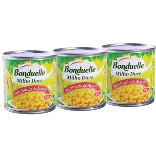 Milho Doce sem Glúten Bonduelle (emb. 3 x 140 gr (peso escorrido 3 x 72 gr))