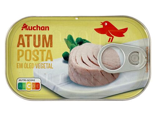ATUM POSTA AUCHAN EM ÓLEO 120 (78) G