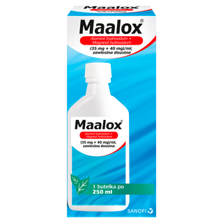 Maalox 35 mg + 40 mg/ml 250 ml