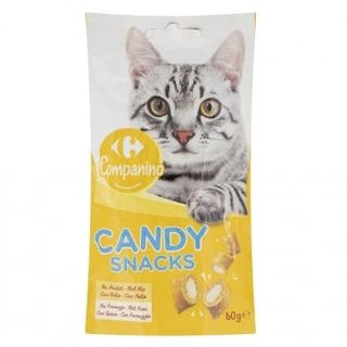 Snack De Pollo Para Gato Candy Snacks Carrefour 60 G.