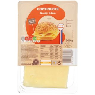 Queijo Edam Fatiado Continente (emb. 200 gr)