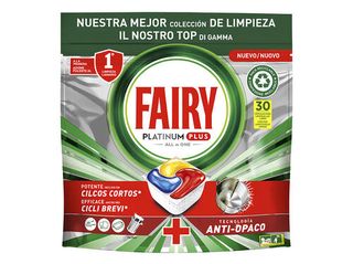 DETERGENTE  LOIÇA MÁQUINA FAIRY PLATINUM PLUS LIMAO 30 PASTILHAS