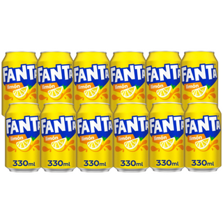 Pack 12x Fanta Limón Latas 330ml