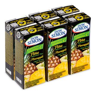 Zumo De Piña, Manzana Y Uva Don Simón Pack 6 X 200 Ml