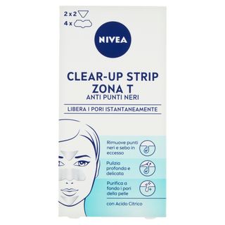 Nivea Clear-Up Strip Zona T Anti Punti Neri 6 Pz -4017