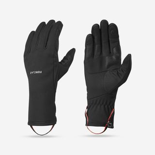 Guantes Térmicos De Montaña Y Trekking Táctiles Adulto Forclaz Mt500 M Negro