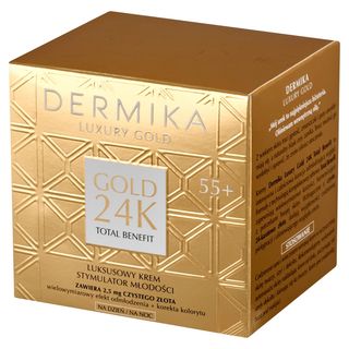 Dermika Luxury Gold Luksusowy krem stymulator młodości 55+ na dzień na noc 50 ml