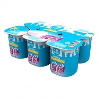 Yogur Edulcorado Carrefour Sin Azúcares Añadidos Pack 6 Uds 125 G