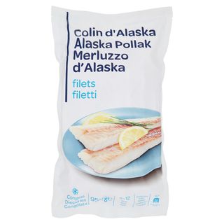 Colin d'Alaska Merluzzo d'Alaska filetti Congelato 950 g