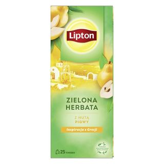 Lipton Herbata zielona z nutą pigwy, 25 torebek
