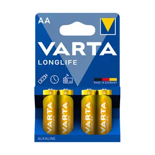 Pila Alcalina Varta Longlife Aa Lr6 Blíster 4 Uds (108261)