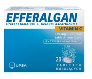 Efferalgan Vitamin C 330 mg + 200 mg 20 tabletek