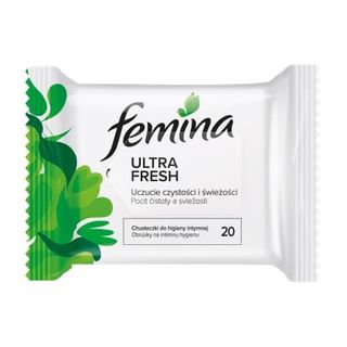 Femina Chusteczki do higieny intymnej Ultra Fresh, 20 szt.