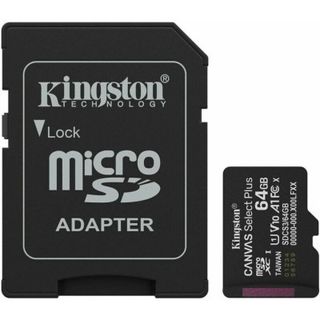 MicroSD Kingston 64GB Gen3 100MB/s A1 Card + Ad  - SCMKIGSDCS364GB