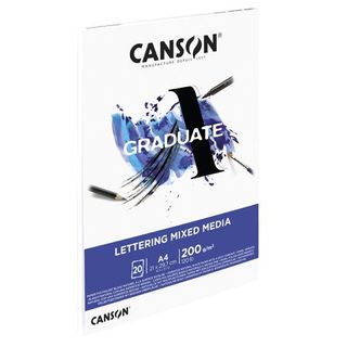 Bloc A4 Canson Graduate Lettering Multitécnica Satin 200G (3148950060730)