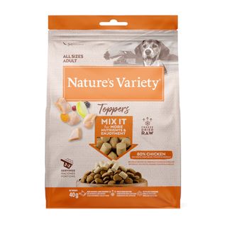 40 g Nature's Variety Toppers Pollo Liofilizado para perros
