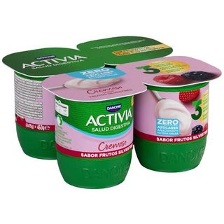 Activia 0% Cremoso Sabor A Frutas Silvest. Danone, Pack 4X125 Gr. (16819492)