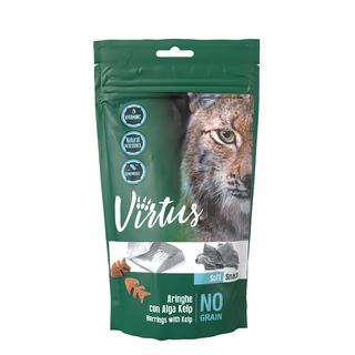 Virtus cat soft snack con aringhe e alga kelp 50 g