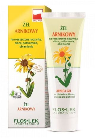 Flos-Lek Żel arnikowy na rozszerzone naczynka, sińce, potłuczenia, obrzmienia 50 ml