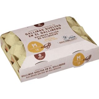 Huevos Suelo Medianos-M, Paquete 1 Docena