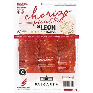 Chorizo Extra Picante De León Palcarsa, Bandeja 100 G (20166856)