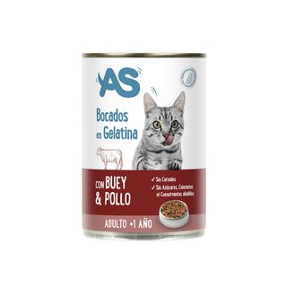 Bocados Gelatina Buey Y Pollo As 400G (295337)