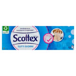 Scottex Tutti Giorni Fazzoletti 3 veli 12 pz