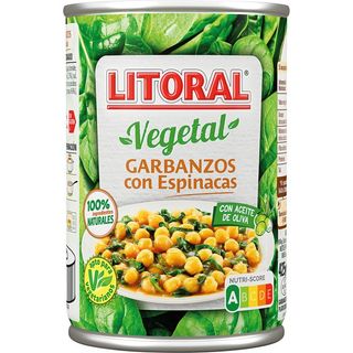 LITORAL Garbanzo Con Espinaca 425 G