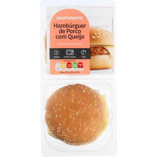 Hambúrguer de Porco com Queijo Continente (emb. 250 gr (2 un))