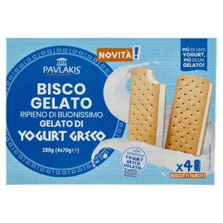 Biscotti gelato allo yogurt greco