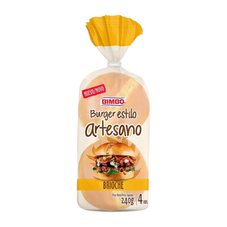 Bimbo Pão de Hamburguer Artesano Brioche 290g