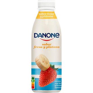 Leche Fermentada Beber Sabor Fresa-Plátano Danone, Botella 550 Gr. (17001140)