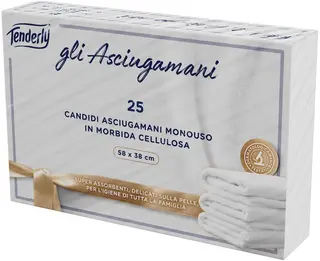 TENDERLY ASCIUGAMANI MONOUSO 58X38 25 PEZZI   FOR3025