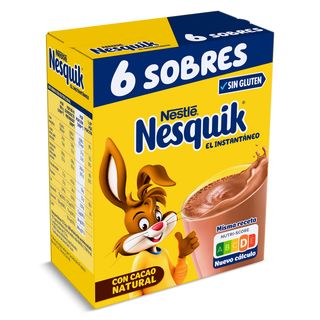 Cacao Soluble Instantáneo En Sobres Nesquik 6 X 13.5 G