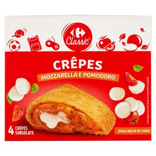 Carrefour Classic Crêpes Mozzarella E Pomodoro 4 X 62,5 G