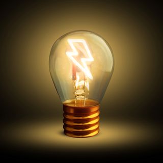 Lampadina decorativa led Fulmine - ricaricabile - TER000042NOC