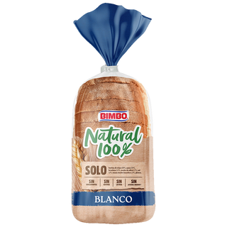 Pan Blanco 100% Natural Bimbo 460 G.
