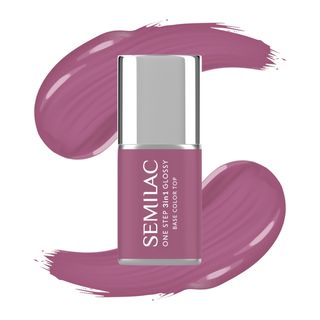 Semilac Lakier hybrydowy One Step Glossy, S205 Purple Beige
