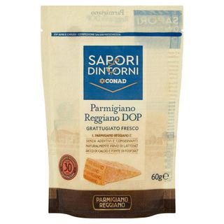 SAPORI & DINTORNI CONAD Parmigiano Reggiano DOP Grattugiato Fresco 60 g - 8003170073418