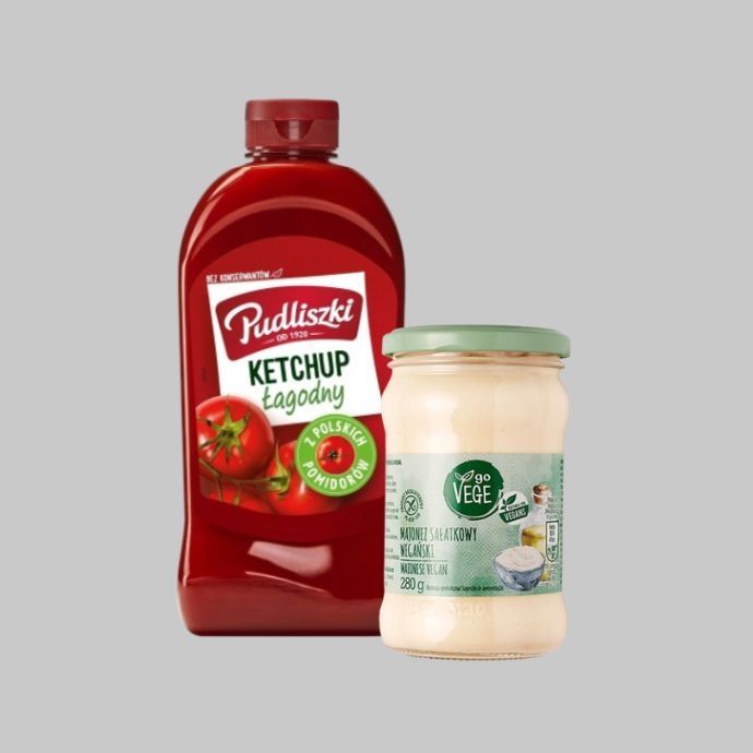 Ketchup, majonez, musztarda, chrzan
