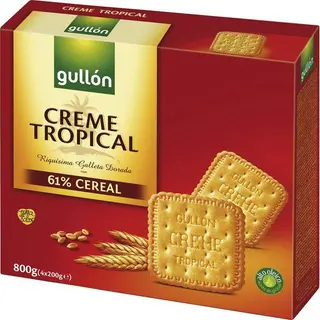 Galleta Creme Tropical Gullón, Caja 800 G