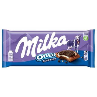 Milka Oreo Sandwich ciastka kakaowe z nadzieniem waniliowym 92 g