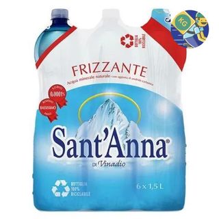 Pack 6 x Sant'Anna Acqua Frizzante 1,5L