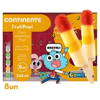 Gelado Frutipop Continente (emb. 368 ml (8 un))